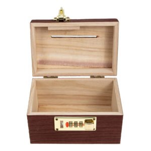 Saving Money Box Retro Wooden